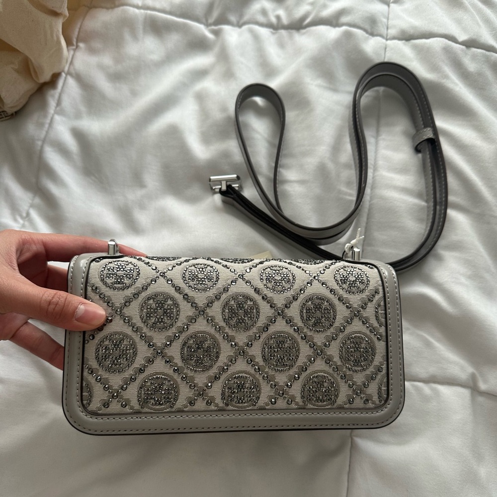 TORY BURCH RHINESTONE SMALL CROSSBODY BAG - Picture 4 of 6
